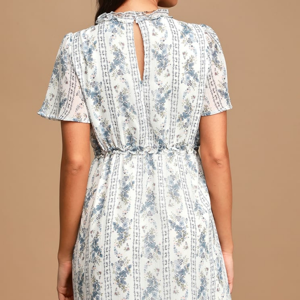 Sing Me a Song  Floral Print Ruffled Mini Dress - Picture 4 of 7